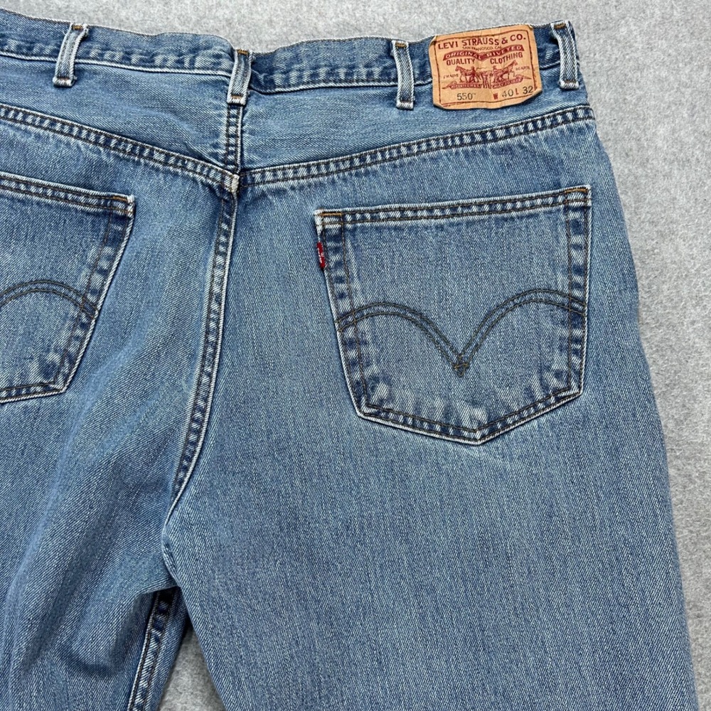 Levi's Jeans 550 Mens 38x30 Blue Relaxed Fit Streetwear Casual Vintage